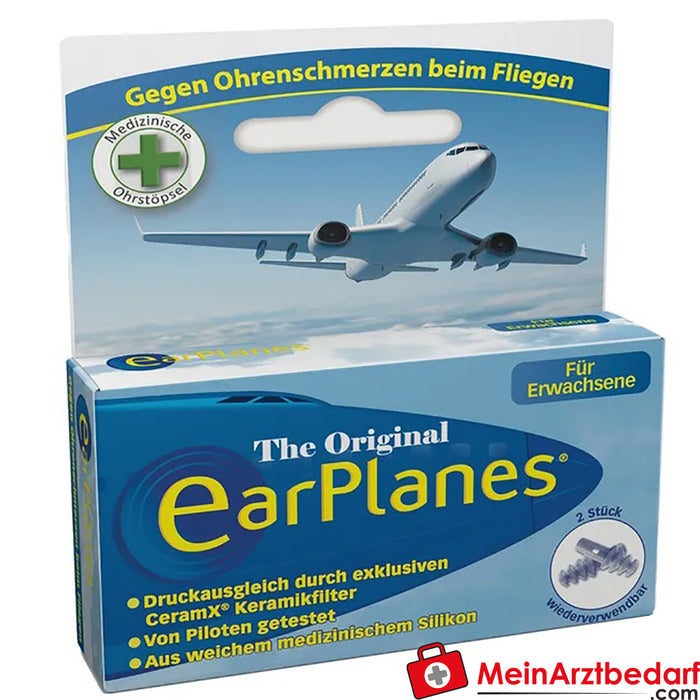 Bouchons d'oreille EarPlanes® pour adultes, 2 pces
