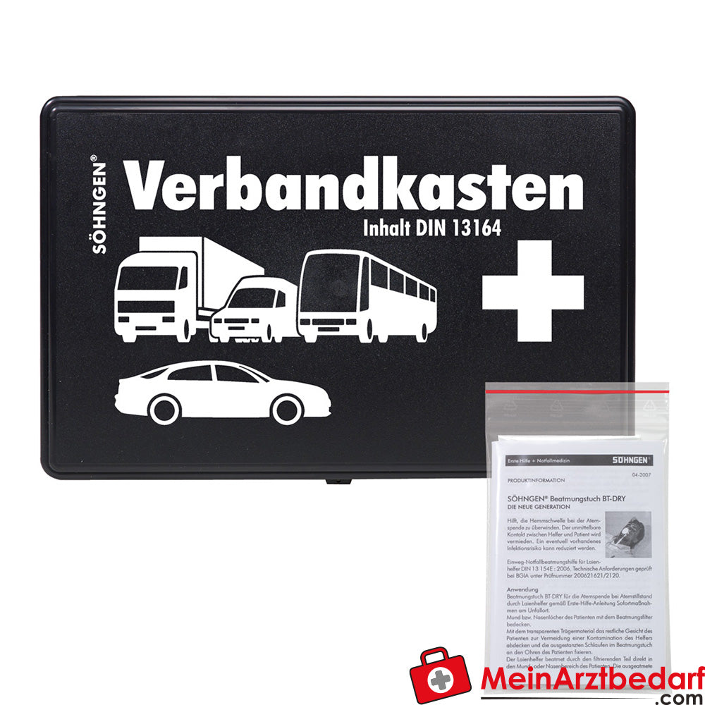 Car first aid kit DIN 13164 plus SÖHNGEN® resuscitation cloth
