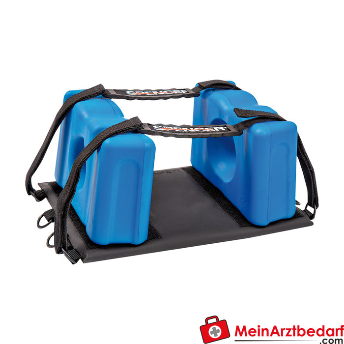 Söhngen Kopf-Fixierset für Spine-Board Super Blue