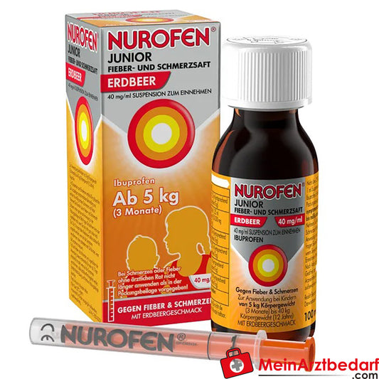 Nurofen Junior Fieber- und Schmerzsaft Erdbeer 40mg/ml Susp..