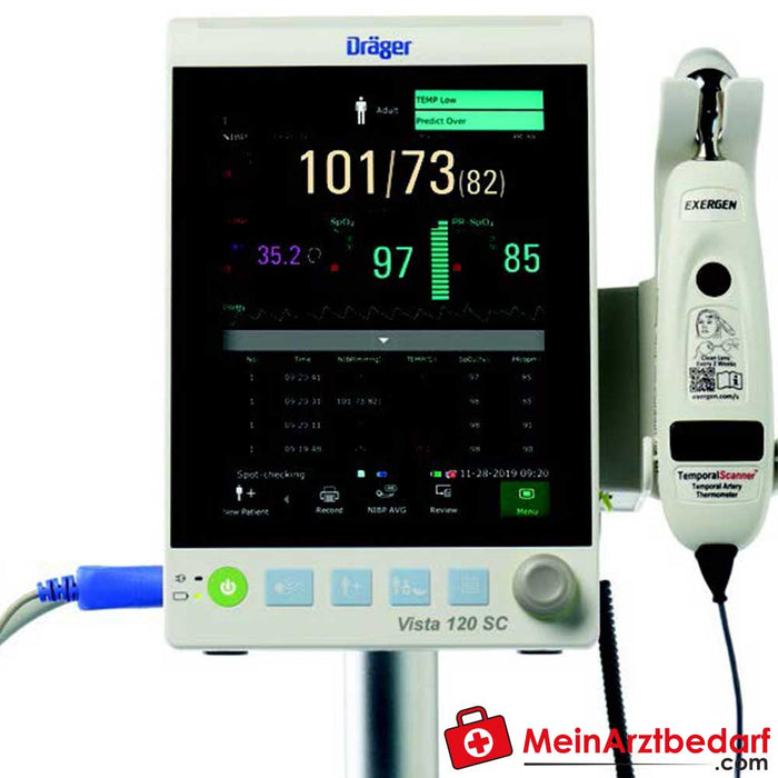 Dräger Vista 120 SC Moniteur patient avec Dräger SpO2 et accessoires, modèle B