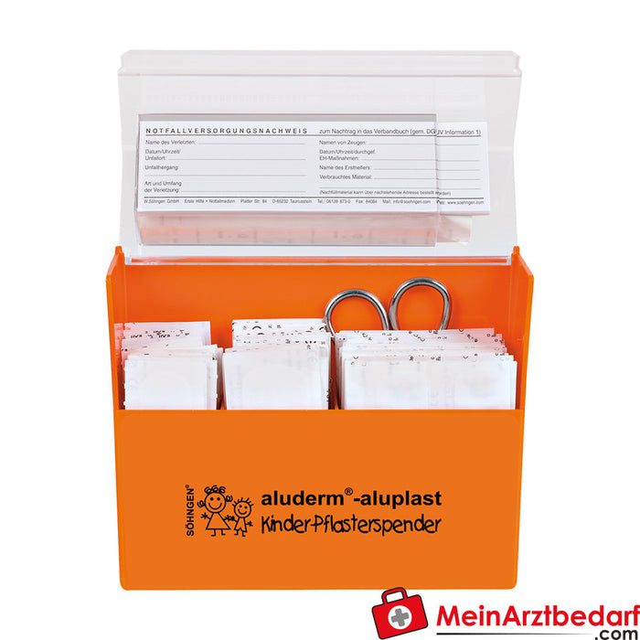 Söhngen 用于儿童的膏药分配器 aluderm®-aluplast 填充膏药