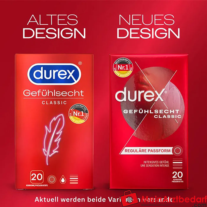 durex® classic prezervatifler