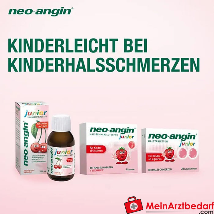 neo-angin® HALSSCHMERZLUTSCHER junior，8 件。