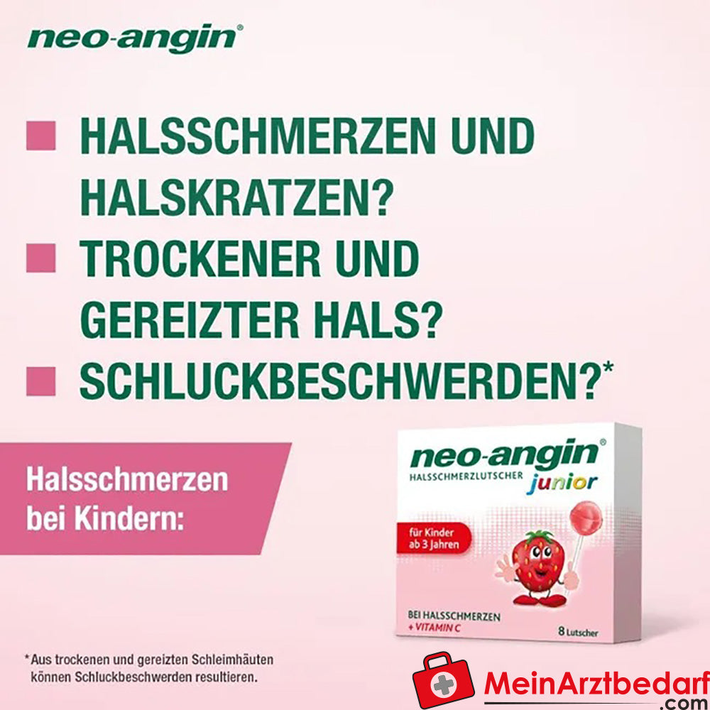 neo-angin® HALSSCHMERZLUTSCHER junior, 8 St..