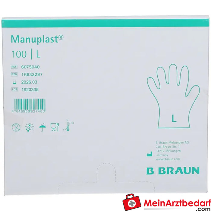 Guantes desechables Manuplast® talla L, 100 uds.