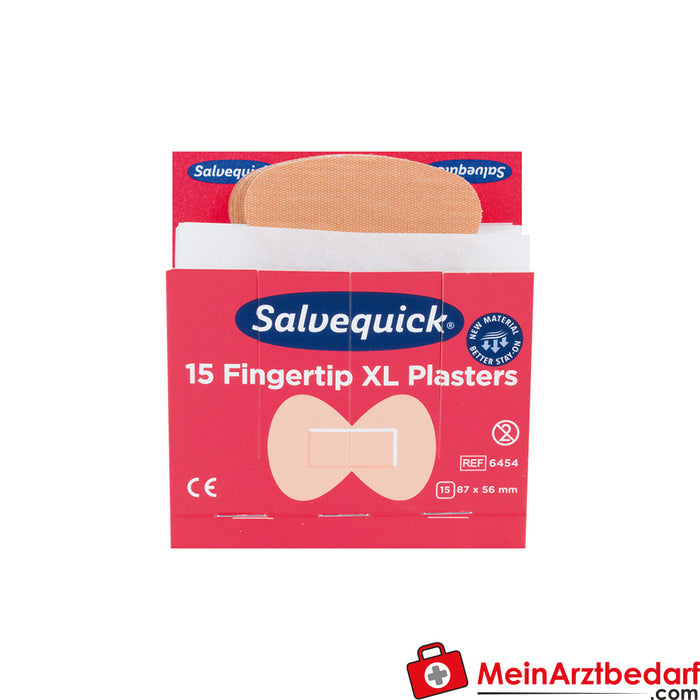 Salvequick fingertip plasters refill 6 pcs.