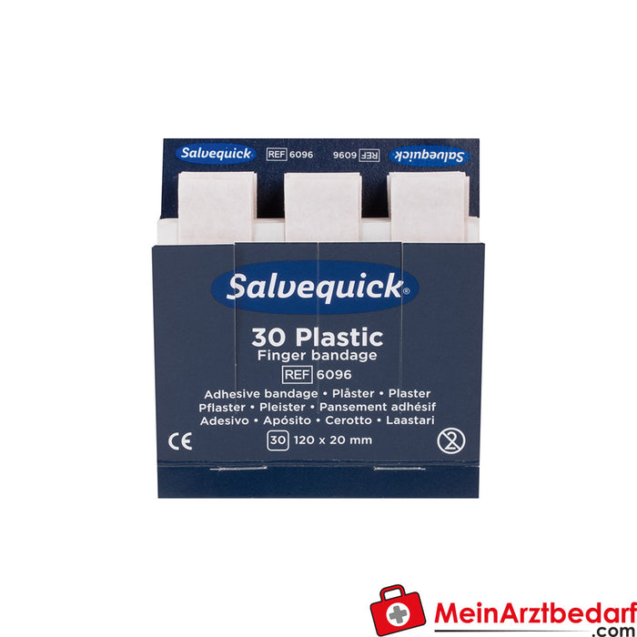 Salvequick vingerverband waterproof, navulling 6 stuks.