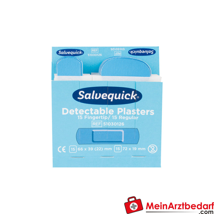 Salvequick detectable strips/fingertip bandages