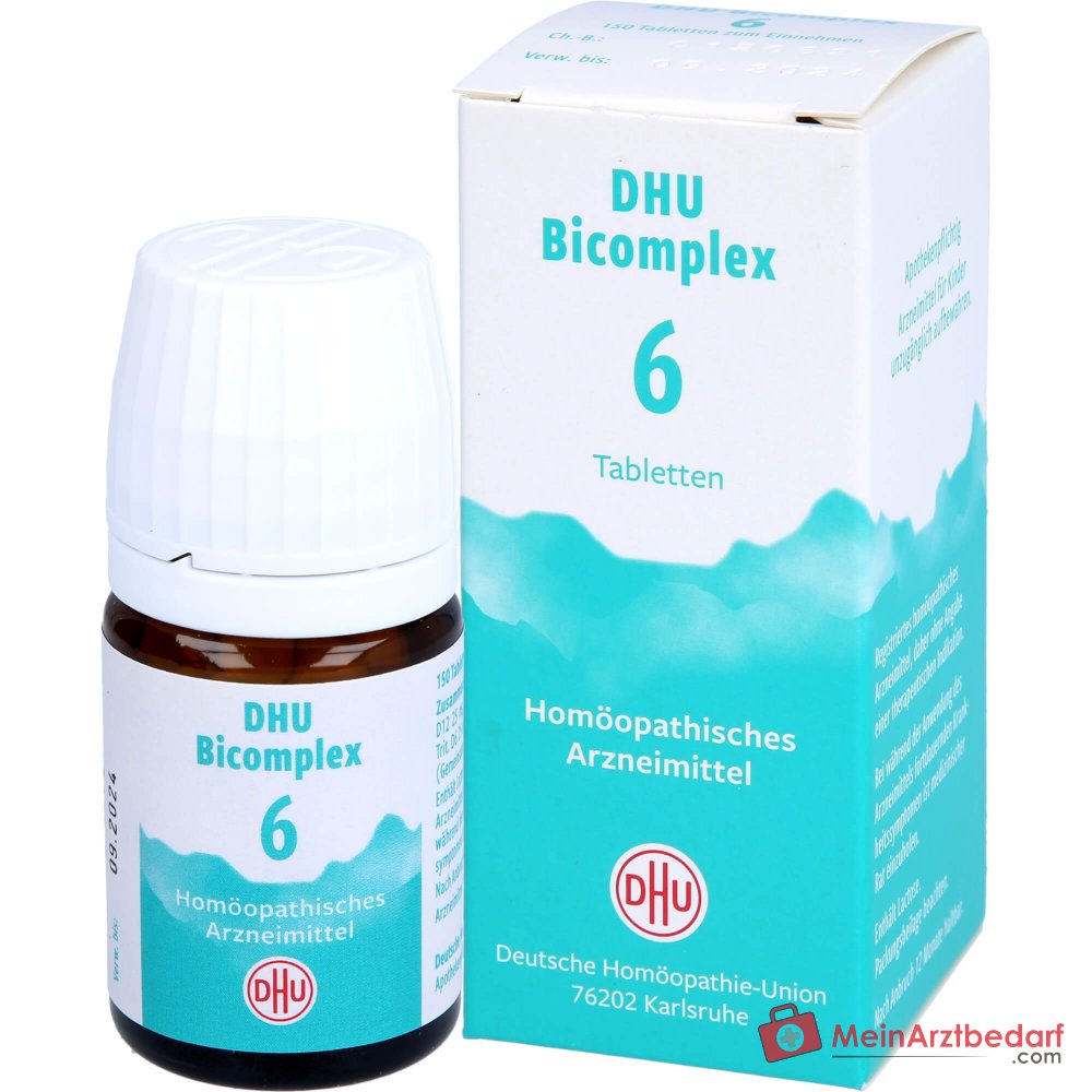 DHU Bicomplex 6 Ferum phosphoricum D12, Kalium chloratum/fosforicum/sulfuricum D6 tabletten