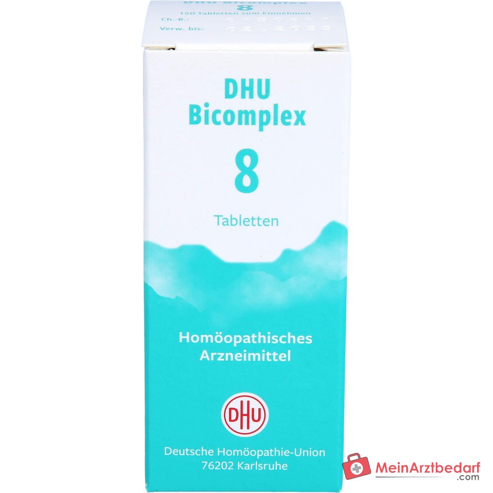 DHU Bicomplex 8 Calcium fluoratum / Kalium phosphoricum / Magnesium phosphoricum / Silicea Tabletten, 150 stuks.