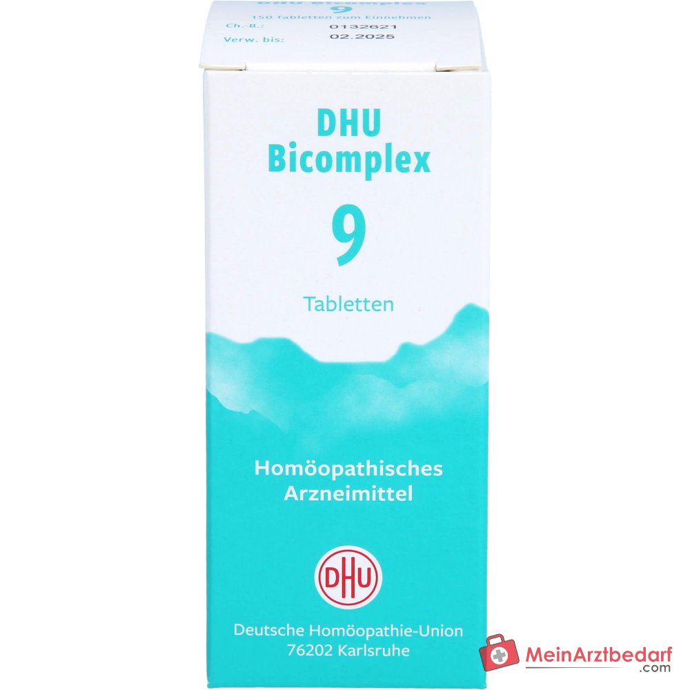 DHU Bicomplex 9 Ferrum phosphoricum / Natrium phosphoricum / Natrium sulfuricum / Silicea Compresse, 150 pz.
