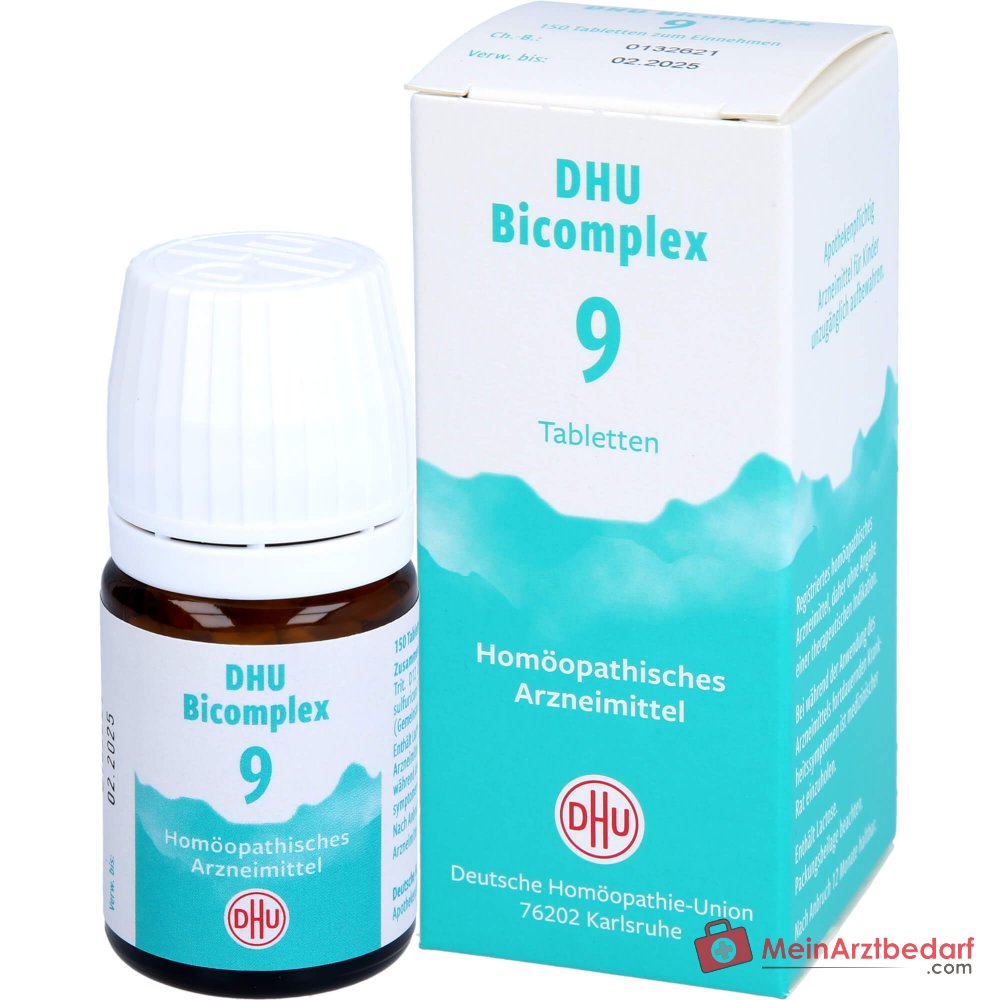 DHU Bicomplex 9 Ferrum phosphoricum / Natrium phosphoricum / Natrium sulfuricum / Silicea Compresse, 150 pz.
