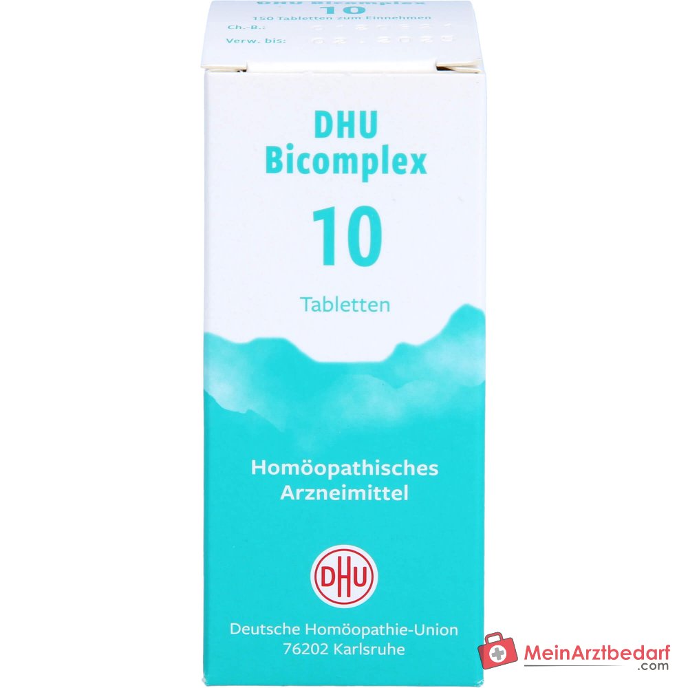 DHU Bicomplex 10 bolletjes Calcium fluoratum D12, Kalium phosphoricum, Acidum silicicum D12, Natrium chloratum D6