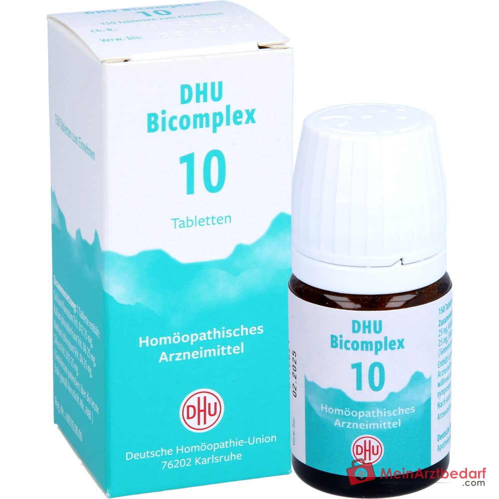DHU Bicomplex 10 globules Calcium fluoratum D12, Kalium phosphoricum, Acidum silicicum D12, Natrium chloratum D6