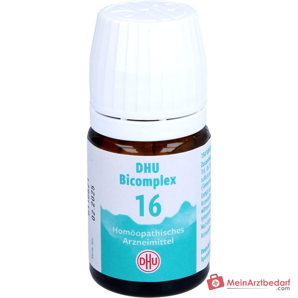 DHU Bicomplex 16 Natrium phosphoricum D6, Natrium sulfuricum D6, Magnesium phosphoricum D6 Compresse 150 pezzi