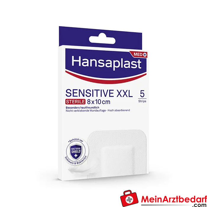 Hansaplast Sensitive XXL 8 x 10 cm, 5 uds.