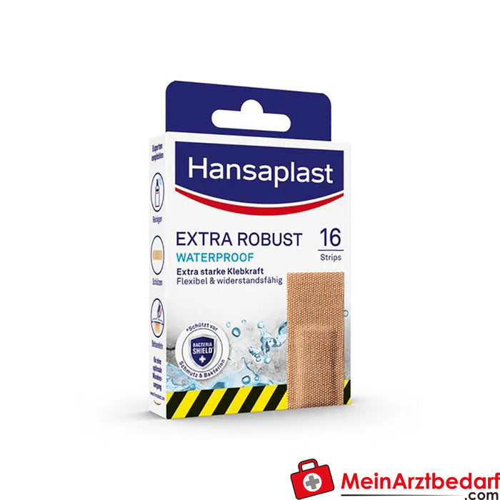 Hansaplast Tiras impermeáveis extra robustas, 16 unidades.