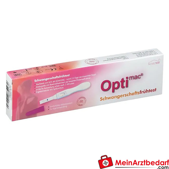 Optimac® Wczesny test ciążowy, 1 szt.