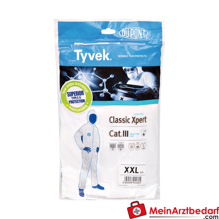 Söhngen Tyvek® Classic Xpert macacão de proteção cat.III tipo 5-6 tamanho XXL