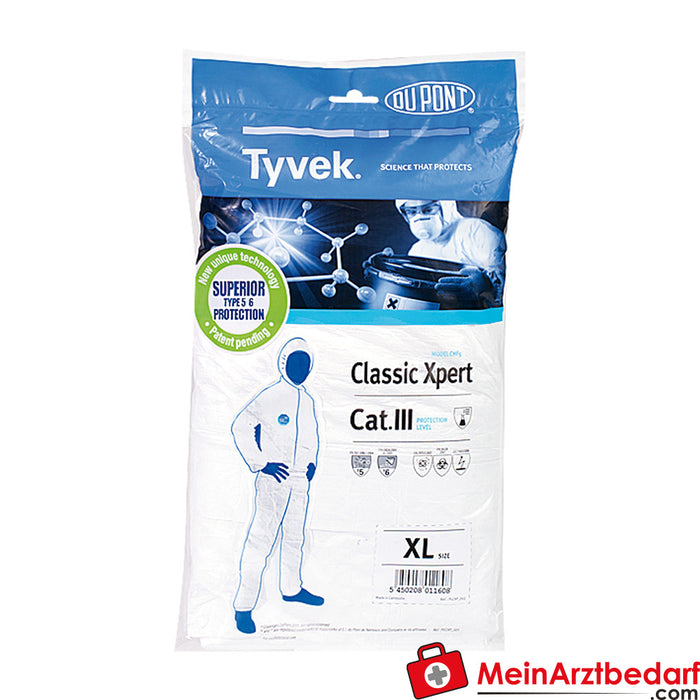 Söhngen Tyvek® Classic Xpert beschermende overall cat.III type 5-6 maat XXL