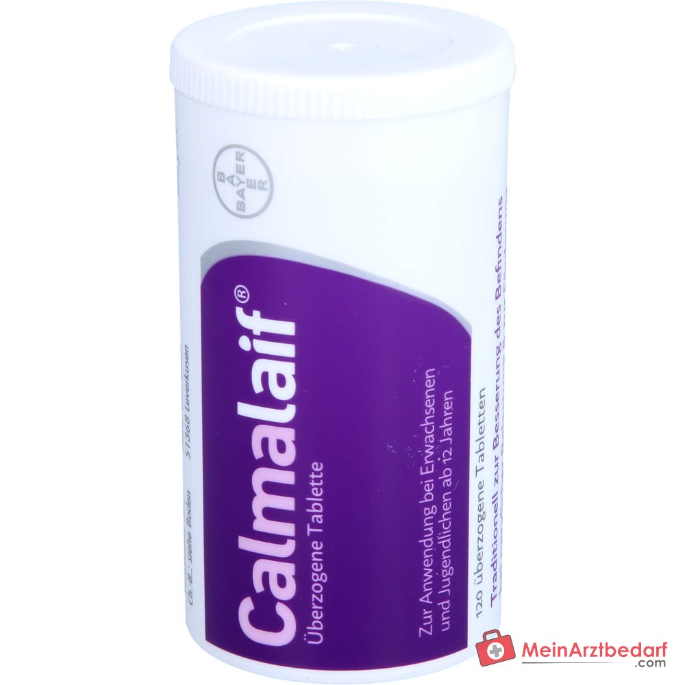 Calmalaif Baldrian Passionsblume Schwarznessel Weißdorn überzogene Tabletten 120 Stück