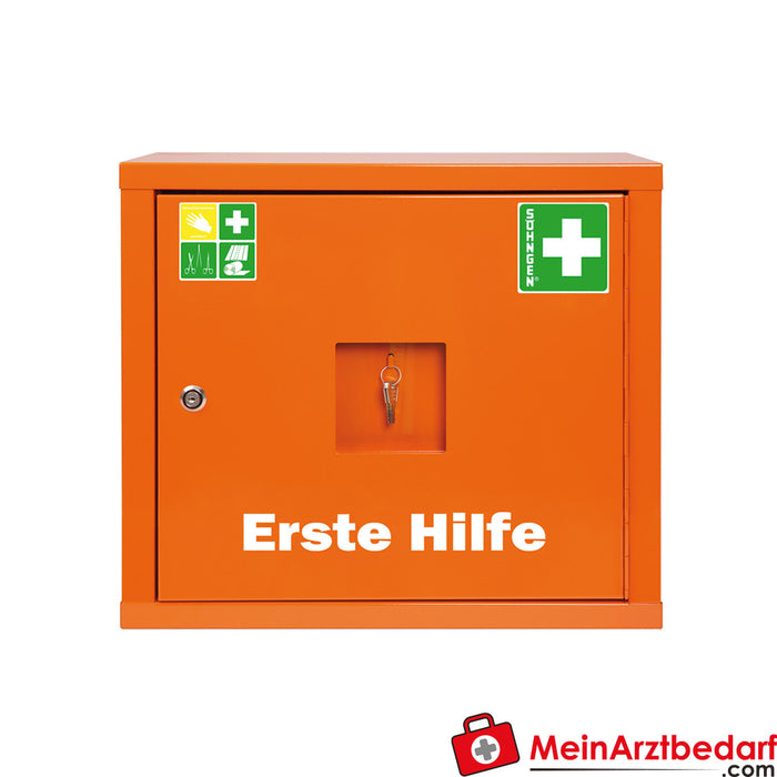 Armoire à pharmacie Söhngen JUNIORSAFE orange avec remplissage selon ÖNORM Z 1020 1