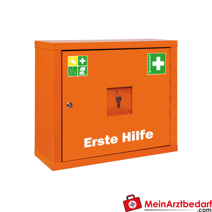 Armoire à pharmacie Söhngen JUNIORSAFE orange avec remplissage selon ÖNORM Z 1020 1