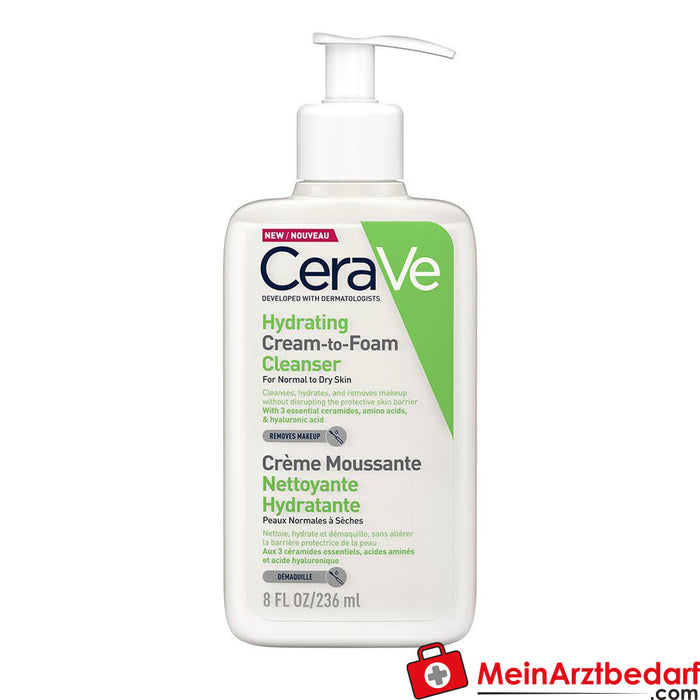 CeraVe cleansing cream-to-foam, 236ml