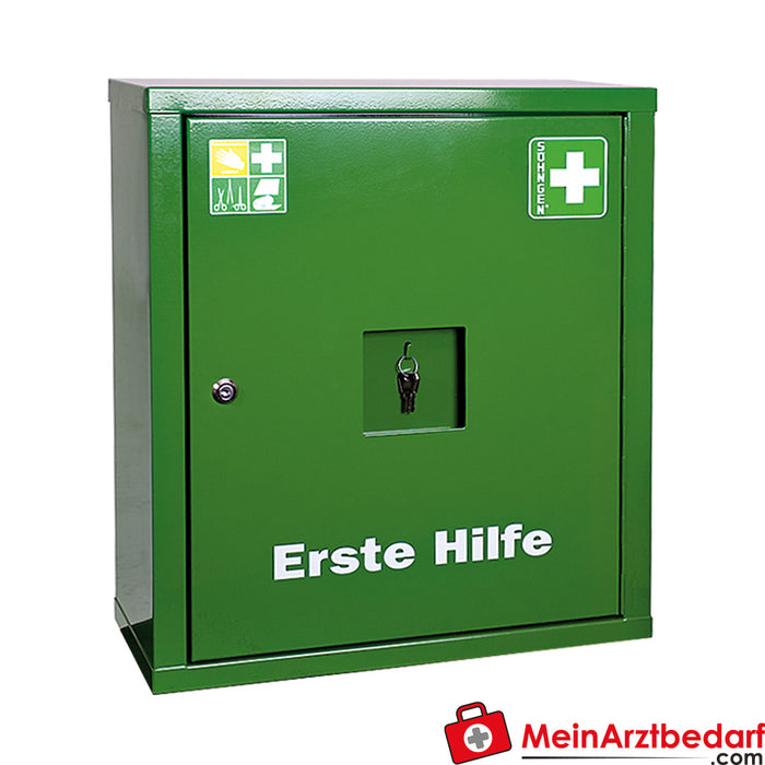 Söhngen first aid cabinet EUROSAFE green filling standard DIN 13169