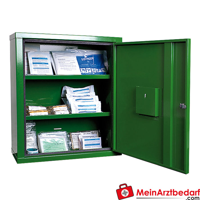 Söhngen first aid cabinet EUROSAFE green filling standard DIN 13169