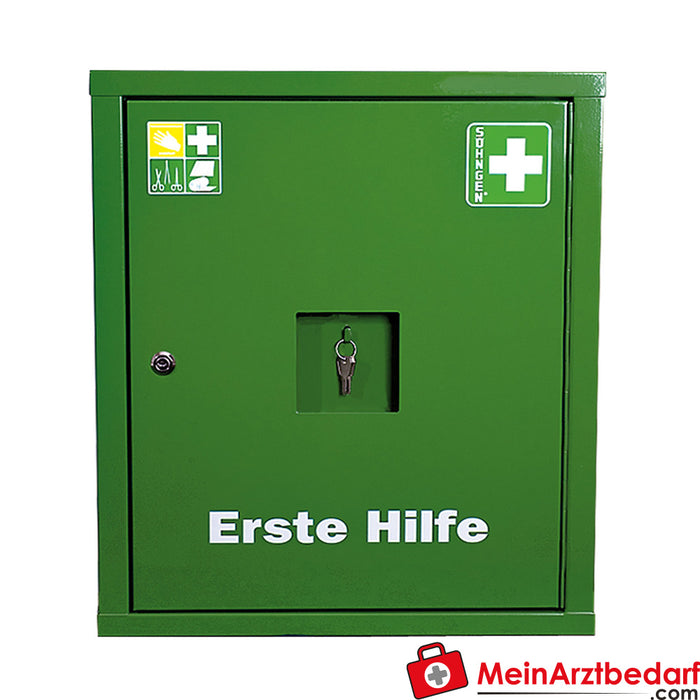 Söhngen first aid cabinet EUROSAFE green filling standard DIN 13169