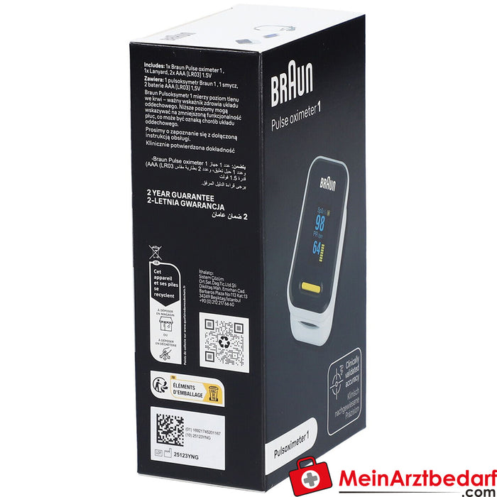 BRAUN Pulse Oximeter 1，1 个。