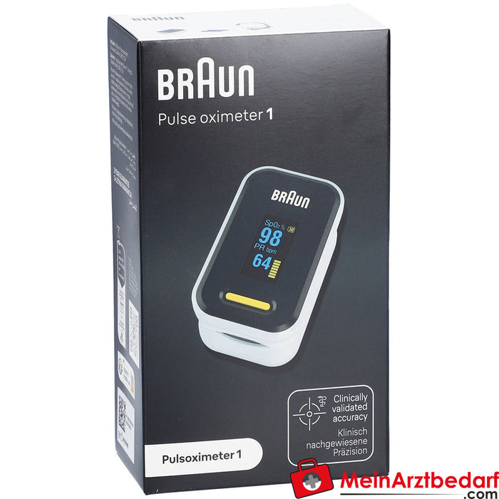 BRAUN Pulse Oksimetre 1, 1 adet.