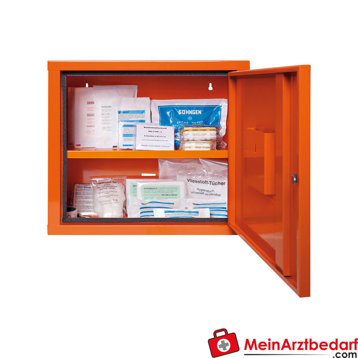Armoire à pharmacie Söhngen JUNIORSAFE orange avec remplissage standard DIN 13157
