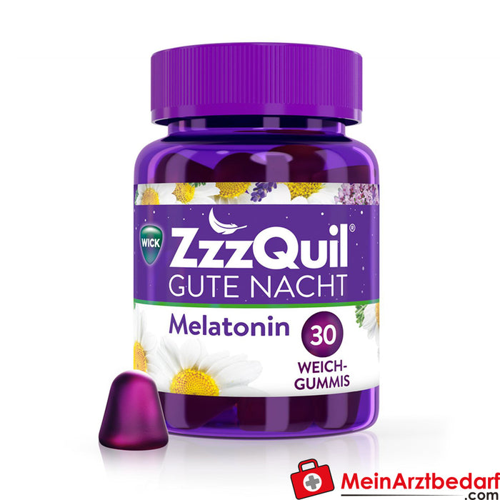 WICK ZzzQuil Bonne nuit avec mélatonine, 30 pces