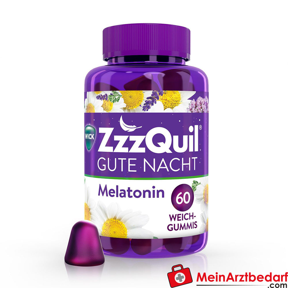 WICK ZzzQuil Gute Nacht mit Melatonin.