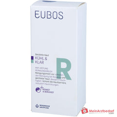 Eubos Kühl und Klar Anti-Rötung Reinigungsmilch Bisabolol / Jojobaöl / Hagebuttenkernöl / Pflaumenkernöl / Italienische Immortelle Reinigungsmilch, 150 ml.