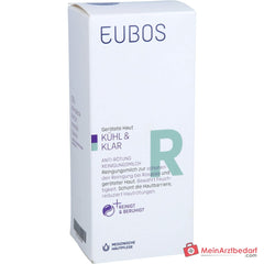 Eubos Kühl und Klar Anti-Rötung Reinigungsmilch Bisabolol / Jojobaöl / Hagebuttenkernöl / Pflaumenkernöl / Italienische Immortelle Reinigungsmilch, 150 ml.