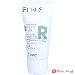 Eubos Kühl und Klar Anti-Rötung Intensivcreme Hydra Synol DOI / Mikrosilber / Italienische Immortelle Creme, 30 ml.
