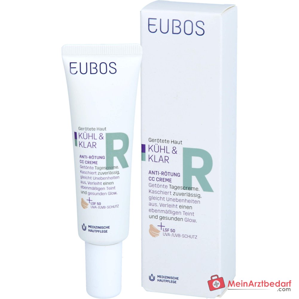 Eubos Kühl und Klar Anti-Rötung CC-Creme LSF 50, 30 ml.