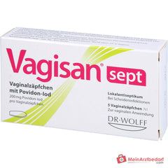 Vagisan sept Vaginalzäpfchen mit Povidon-Iod, 5 St..