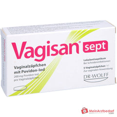 Vagisan sept Vaginalzäpfchen mit Povidon-Iod, 5 St..