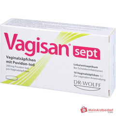 Vagisan sept Vaginalzäpfchen mit Povidon-Iod, 10 St..