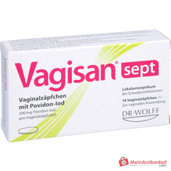 Vagisan sept Vaginalzäpfchen mit Povidon-Iod, 10 St..