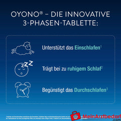 OYONO® Nacht mit 1mg Melatonin, Baldrian und Zitronenmelisse.