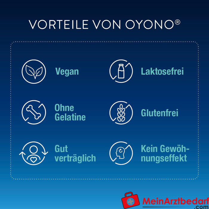 OYONO® Nacht mit 1mg Melatonin, Baldrian und Zitronenmelisse