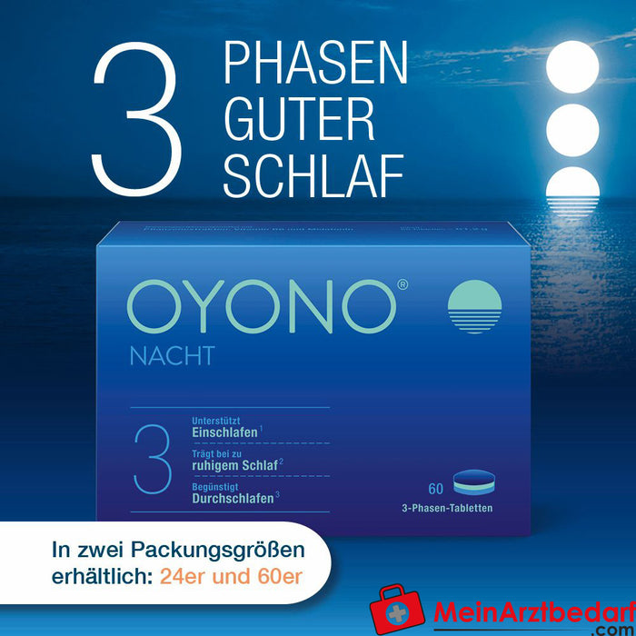 OYONO® Nacht mit 1mg Melatonin, Baldrian und Zitronenmelisse