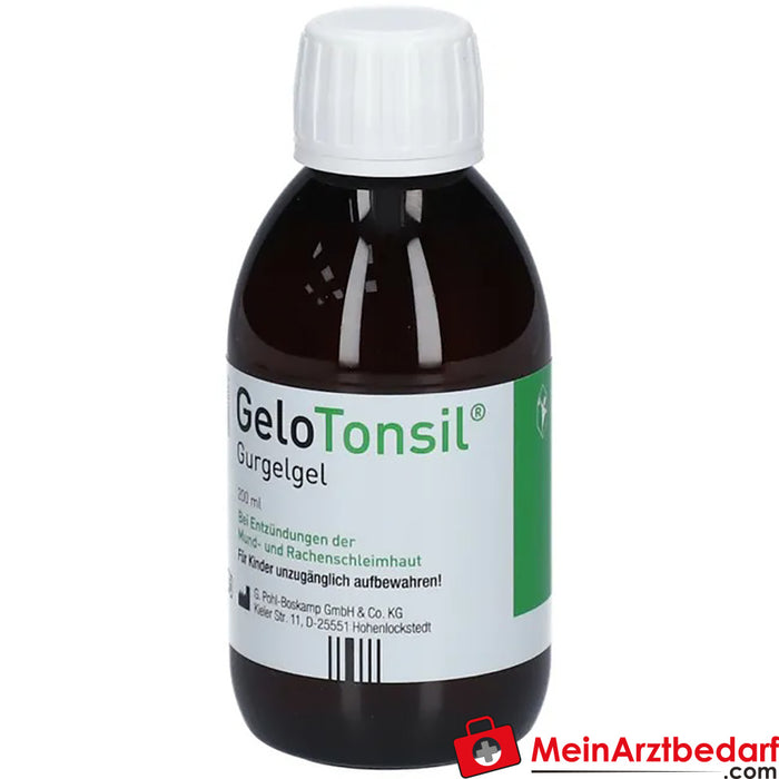 GeloTonsil Gurgelgel lindert Halsschmerzen und Schluckbeschwerden, 200ml