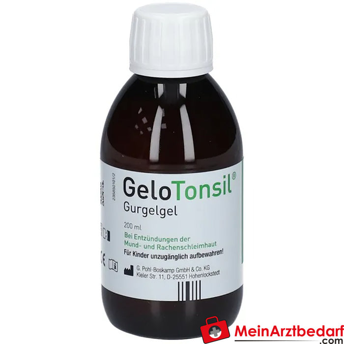 GeloTonsil 漱口水，缓解咽喉疼痛和吞咽困难，200 毫升